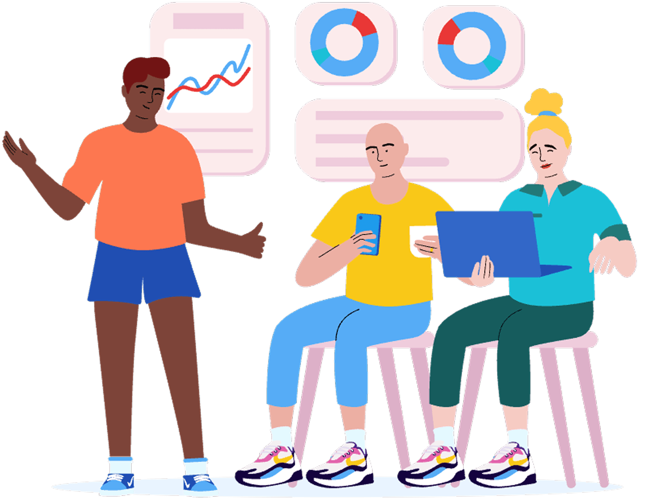 Equipo de desarrollo trabajando en soluciones tecnológicas